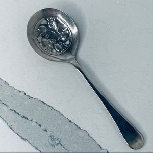 Sheffield Silver Co Vintage Cranberry Server